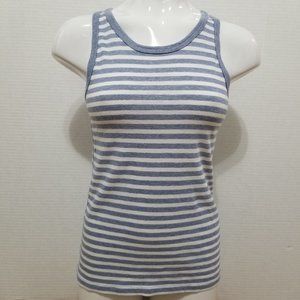 J.Crew top XXS Striped Classic Tank sleeveless Factory F2022 100% cotton summer